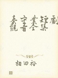 秦守业短剧免费观看全集