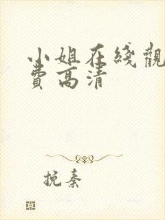 小姐在线观看免费高清