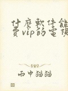 什么软件能看免费vip的电视剧