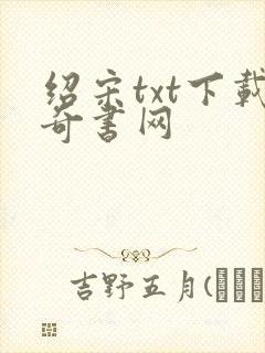 绍宋txt下载奇书网