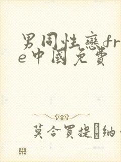 男同性恋free中国免费