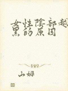 女性阴部越来越黑的原因