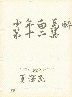 少年白马醉春风第十二集