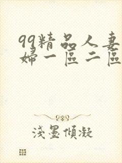 99精品人妻少妇一区二区