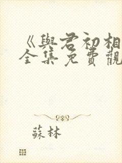 《与君初相识》全集免费观看封面