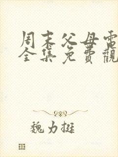 周末父母电视剧全集免费观看剧情