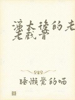 演太后的老演员老戏骨