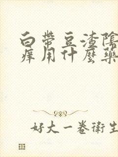 白带豆渣阴部瘙痒用什么药