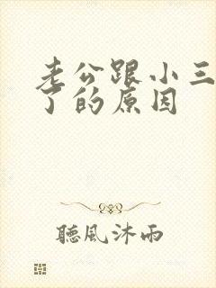 老公跟小三断不了的原因