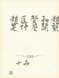 赵匡赞和赵匡胤是什么关系封面