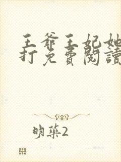 王爷王妃她很能打免费阅读封面