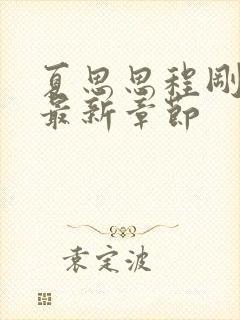 夏思思程刚小说最新章节封面