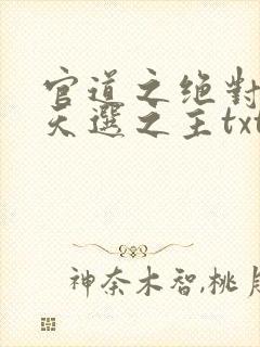 官道之绝对权力天选之主txt
