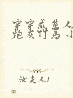 穿穿成万人迷的炮灰竹马 小说