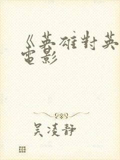 《英雄对英雄》电影