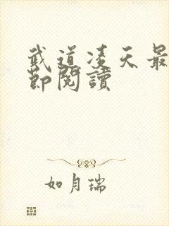 武道凌天最新章节阅读