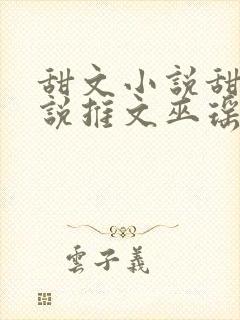 甜文小说甜文小说推文巫瑶封面