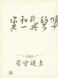 你和我的倾城时光一共多少集