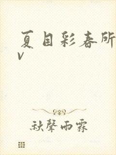 夏目彩春所有av