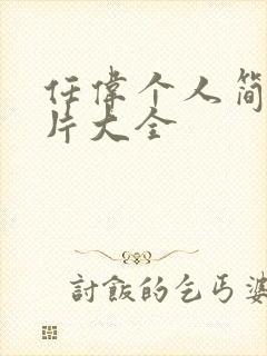 任伟个人简介照片大全