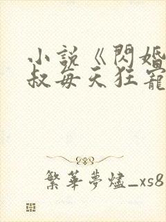 小说《闪婚后大叔每天狂宠我》封面