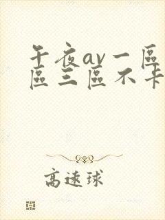 午夜av一区二区三区不卡