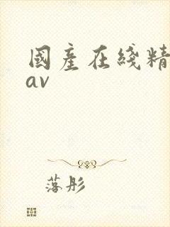 国产在线精品一av封面