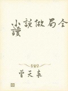 小说做局全本阅读