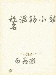 姓温的小说女主名