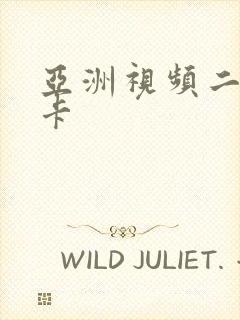 亚洲视频二区不卡