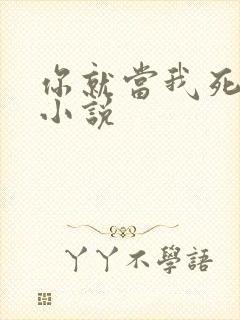 你就当我死了吧小说