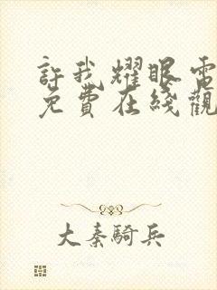 许我耀眼电视剧免费在线观看