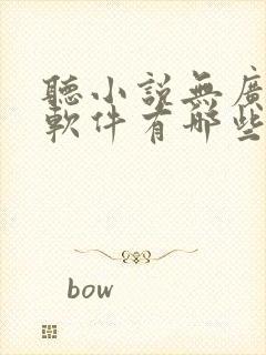 听小说无广告的软件有哪些封面