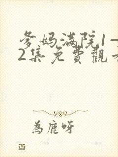 爹妈满院1—52集免费观看电视剧剧情