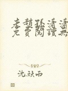 老赵孙潇潇小说免费阅读无弹窗全文封面