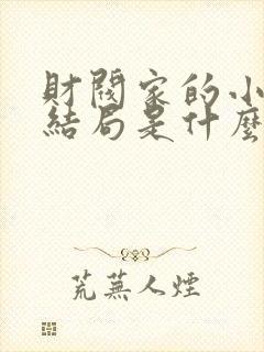 财阀家的小儿子结局是什么封面