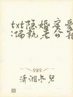 txt隐婚蜜爱:偏执老公宠上瘾