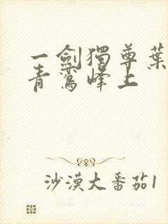 一剑独尊叶玄 青鸾峰上