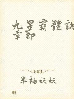 九星霸体诀全部章节