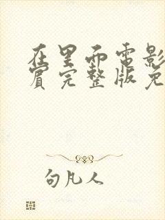 在里面电影菲律宾完整版免费观看封面