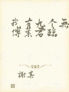 我有九个无敌师傅叶君临封面