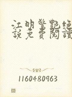 江明惊艳绝伦小说免费阅读