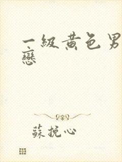 一级黄色男同性恋