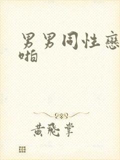 男男同性恋啪啪啪封面