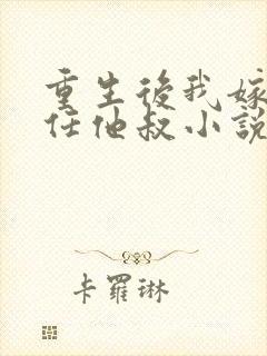 重生后我嫁给前任他叔小说