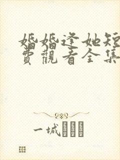 婚婚逢她短剧免费观看全集高清版