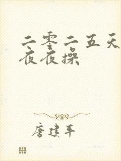 二零二五天天干夜夜操