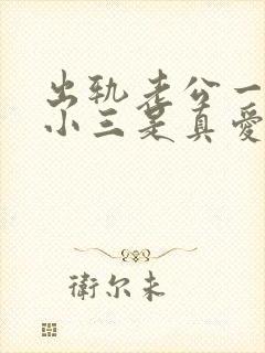 出轨老公一直说小三是真爱