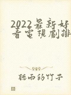 2022最新好看电视剧排行榜