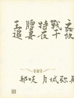 王牌特战之军少追妻夜千筱章节